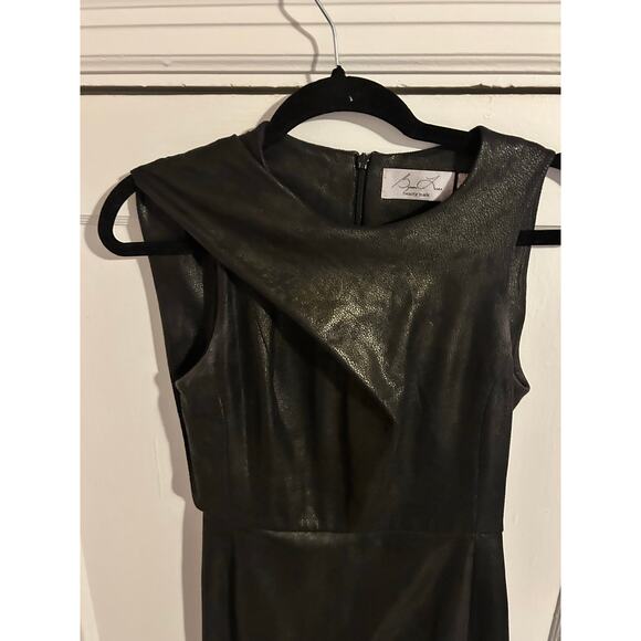 Byron Lars Beauty Mark Faux Leather Dress – Size 2 - Picture 3 of 14